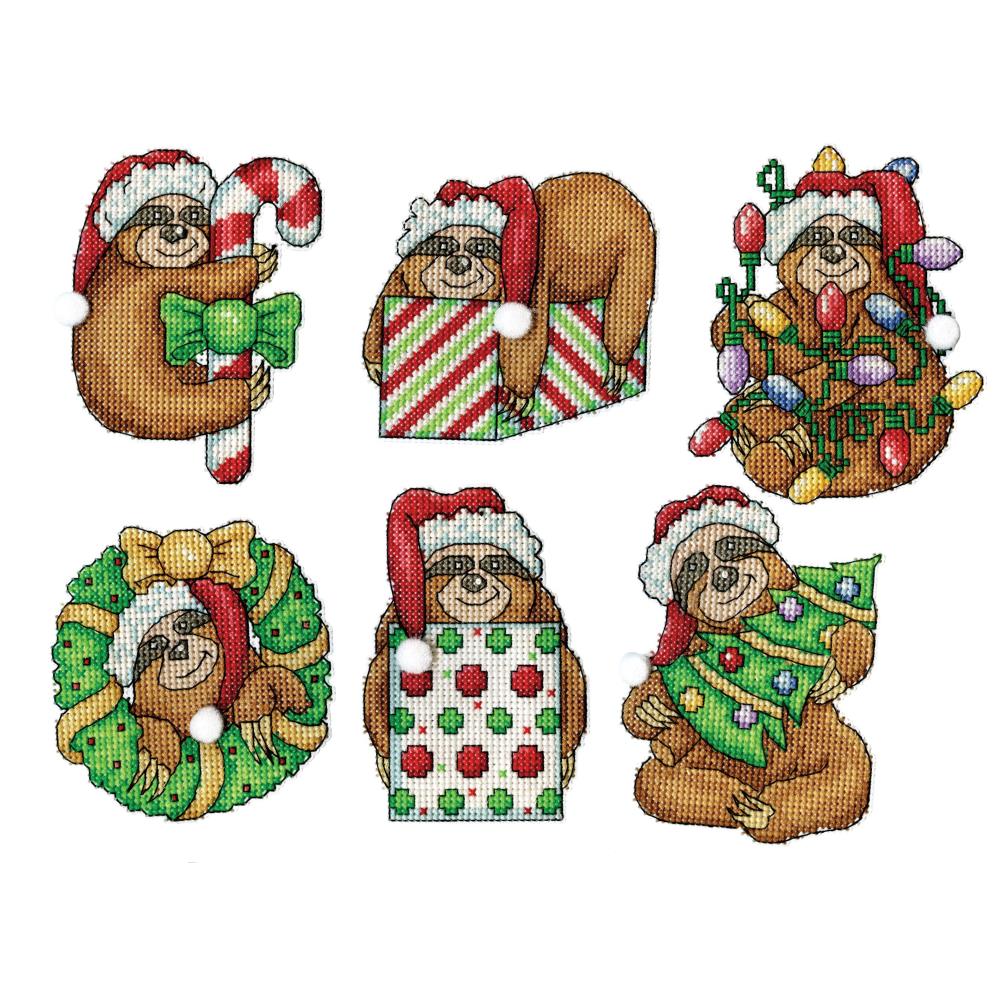 Sloth Plastic Canvas Ornament Kit